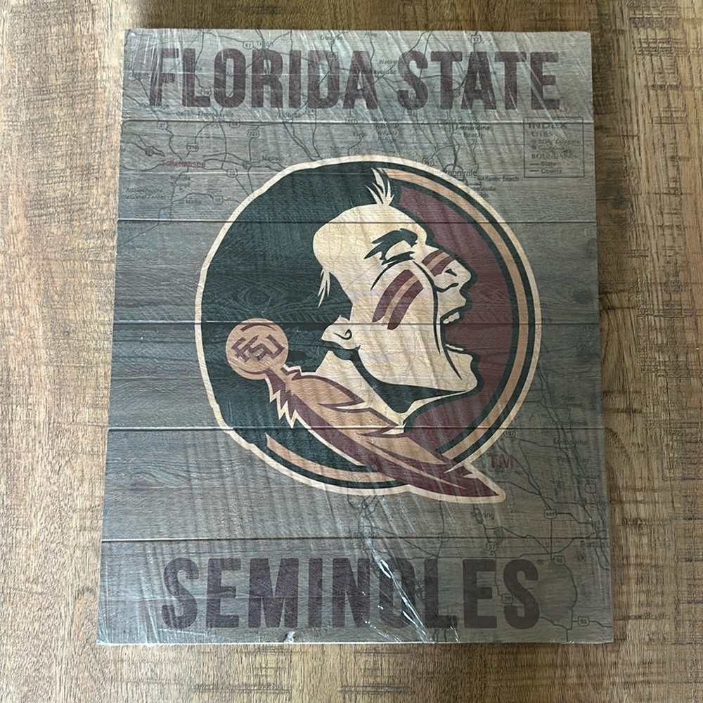 FSU wooden wall decor